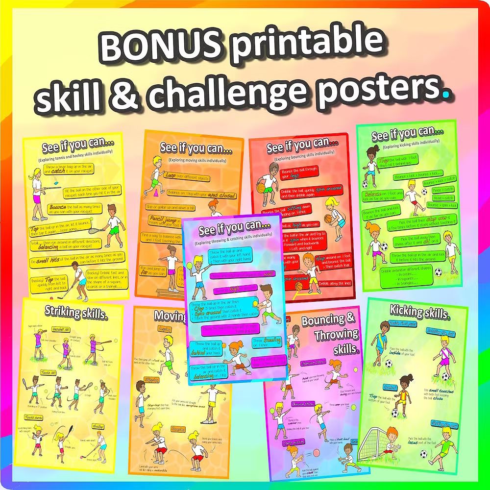 Kindergarten to Grade 2 PE Games - Complete Sport Skill and Games Pack