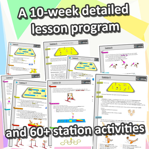 Elementary Gymnastics for PE - Complete program with videos (grade K-3)