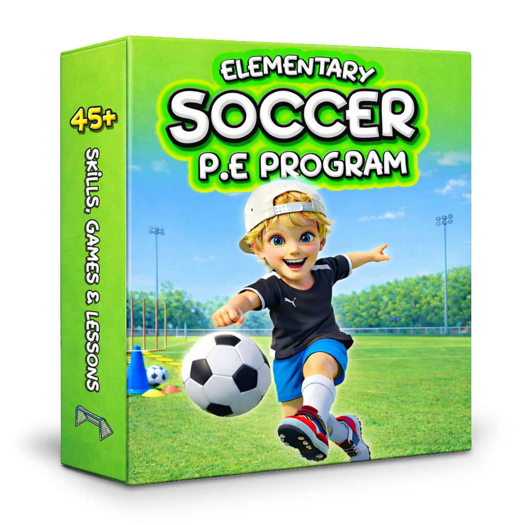 Soccer PE lessons - Sport unit with plans, drills, skills & games for grades 3-6