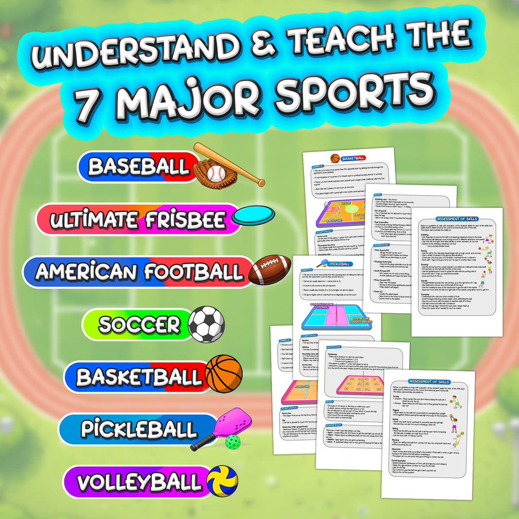 The Essential PE Sports Guide – 7 Games Made Simple for Teachers