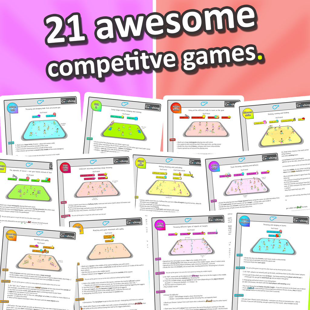 PE activities - Team Games for the whole class (grades 3-6)