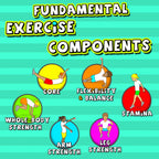 PE Fitness Circuit Station cards - 36 more tasks with cards & videos (Vol.2)