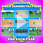 Mega PE task card skills bundle: 240+ task cards & videos (grades K-6)