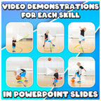 Kindergarten - Grade 2 PE Challenges - Flash cards + stations