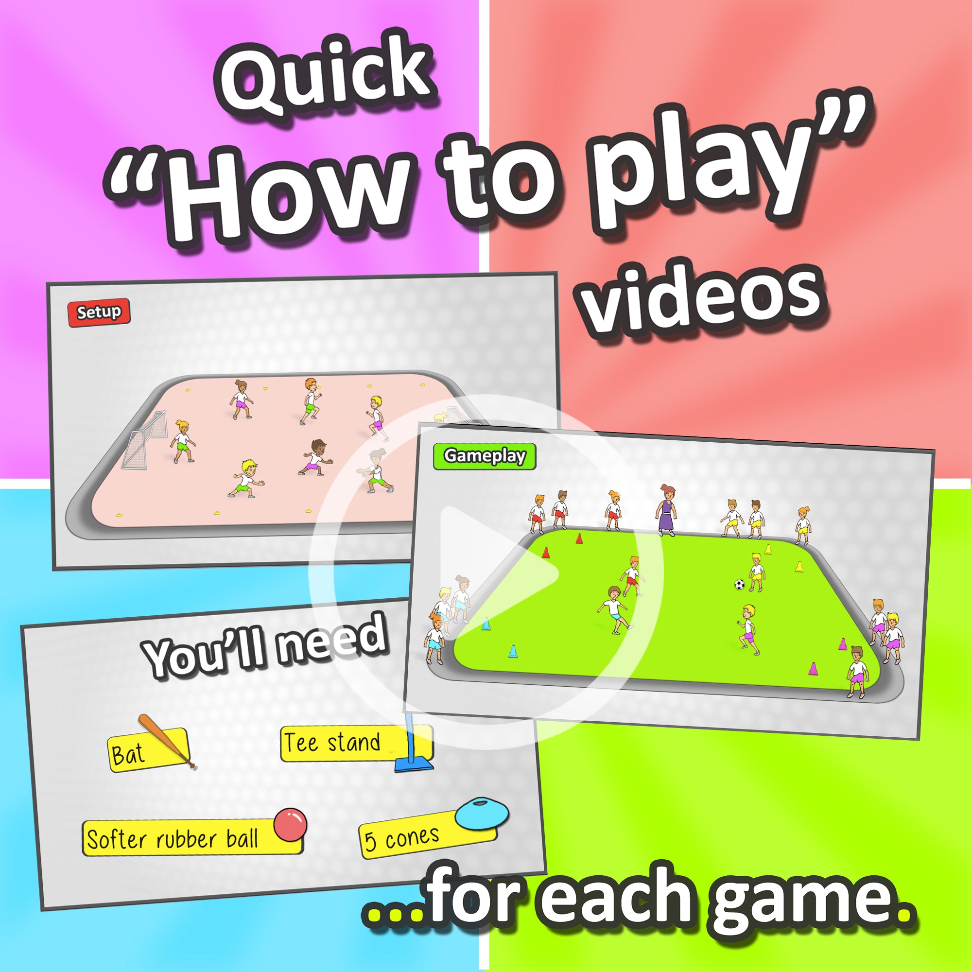 PE activities - Team Games for the whole class (grades 3-6)
