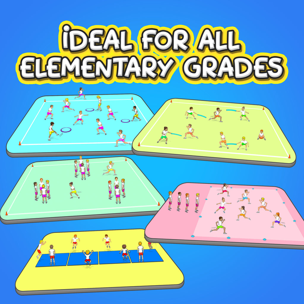 Elementary Warm up games for Physical Education - 24 sports activities