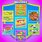 Mega PE task card skills bundle: 240+ task cards & videos (grades K-6)