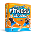 PE Fitness Circuit Station cards - 36 gym tasks with cards & videos (Vol.1)