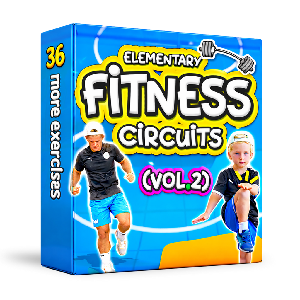 PE Fitness Circuit Station cards - 36 more tasks with cards & videos (Vol.2)