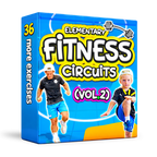 PE Fitness Circuit Station cards - 36 more tasks with cards & videos (Vol.2)