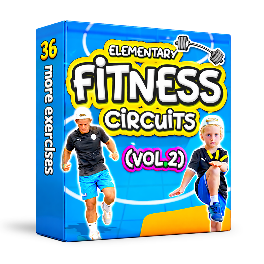 PE Fitness Circuit Station cards - 36 more tasks with cards & videos (Vol.2)