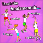 Volleyball Unit - Elementary physical education drills, skills & lessons
