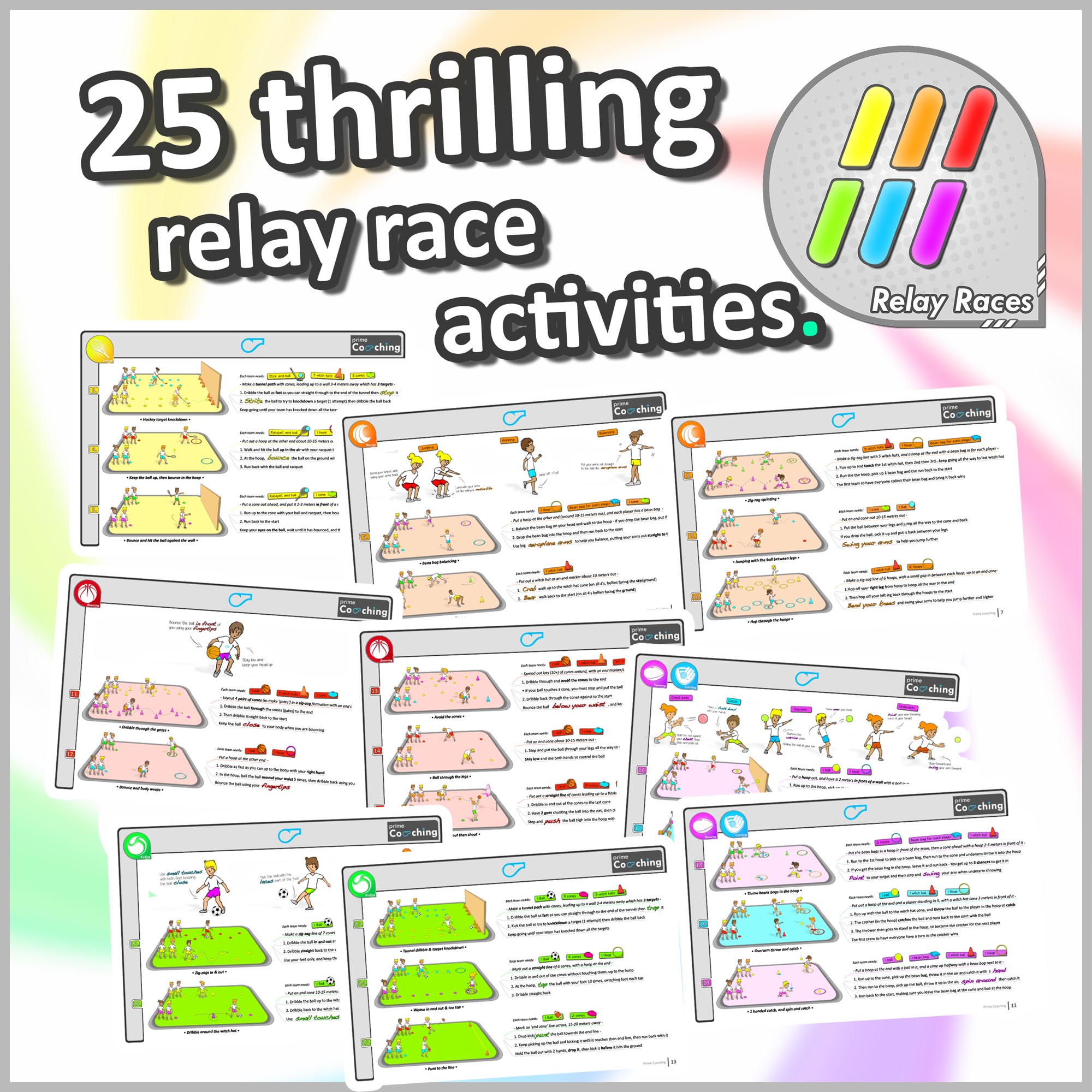 PE activities - Sport Relay Races (grades K-3)